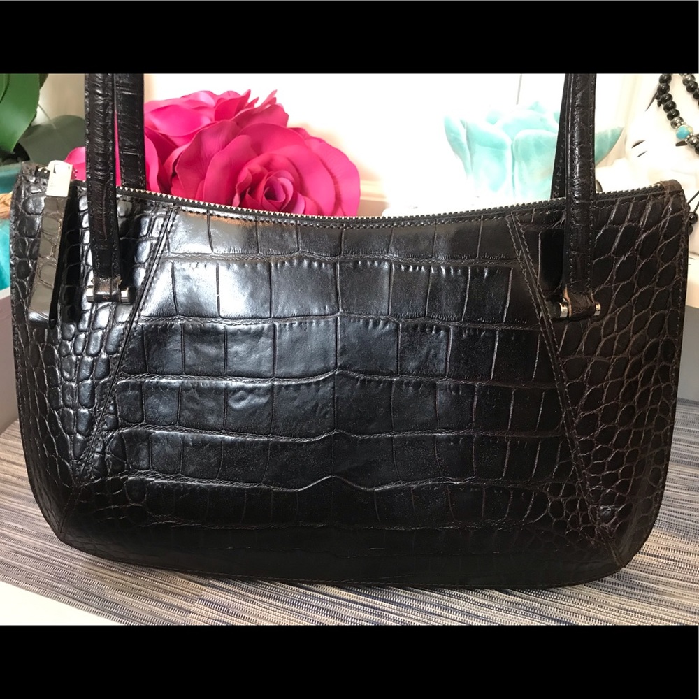 Monsac purse chocolate brown with dust bag